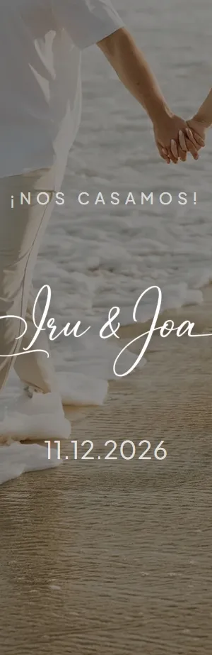Invitación digital de boda — diseño Romántica (Clásica) | Queda Poco