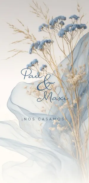 Invitación digital de boda — diseño Etérea (Premium) | Queda Poco