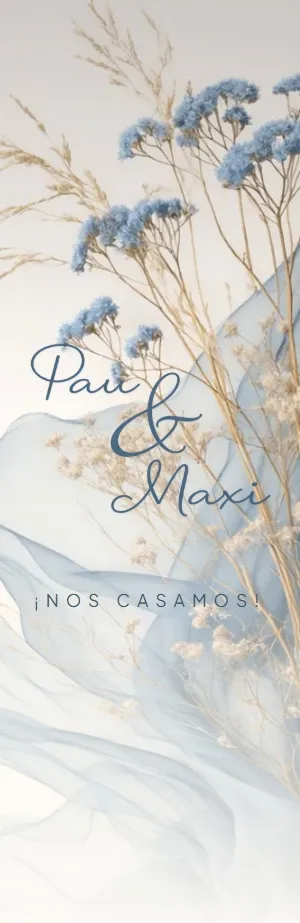 Invitación digital de boda — diseño Etérea (Premium) | Queda Poco
