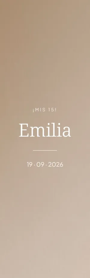 Invitación digital de XV años — diseño Atelier | Queda Poco