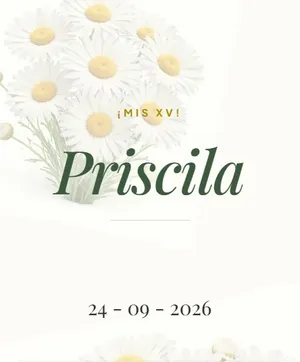 Invitación digital de XV años — diseño Botánica | Queda Poco